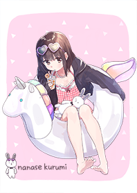 kurumi-chan. Unicorn swim ring(revised)