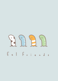 Eel Friends (col)/aqua blue/