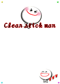 Clear stick man