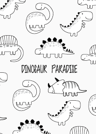 DINOSAUR PARADISE #B/W