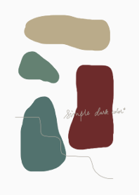 simple dark colors*