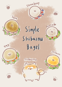 simple Shiba Inu bagel beige