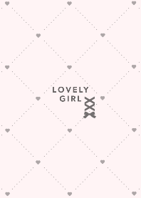 Lovely girl ribbon. black pink