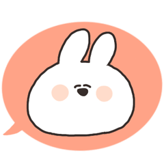 Speech bubble of rabbit