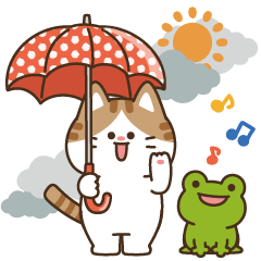 とびだす！ゆるかわにゃんこズ（梅雨）