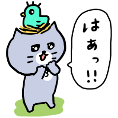 Gray cat Meow meow Pleasant Life