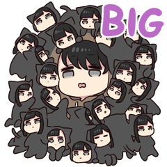 Yurudara-chan. BIG Sticker 2