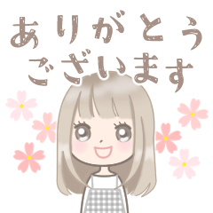 挨拶♥ブラウンヘアの女の子