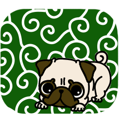 PUG PUG PUG sticker