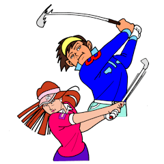 Golf cheerfully