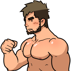 handsome muscular man