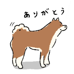 シンプルな柴犬たち（胡麻柴）