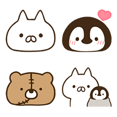 penguin and cat days 이모티콘