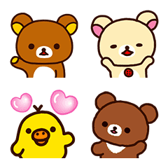 Emotikon Rilakkuma Chairoikoguma