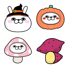 うさぎ100％ ハロウィン絵文字