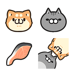 Plump dog & Plump cat 表情貼