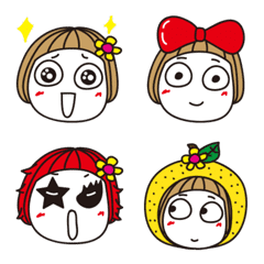 Bangs short girl Pictograph vol.01