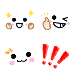 Cute face stickers