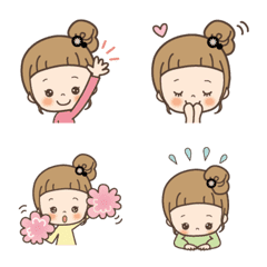 Bun Hair's girl's "Emoji"