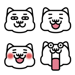 エモい絵文字の無難に使えるしもぶくれねこ