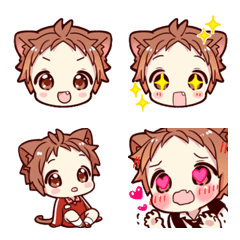 Emoji of the Naughty cat ear boy