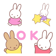 Miffy 表情貼（粉彩篇）