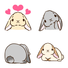 ロップイヤーうさぎ♡絵文字