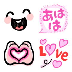 派手かわ文字♡＆表情