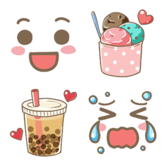 Girly emoji of a gentle atmosphere