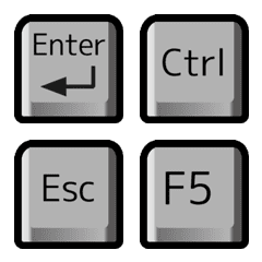 パソコンキーボード絵文字