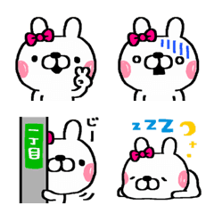 かわいい表情のうさぎちゃん絵文字★