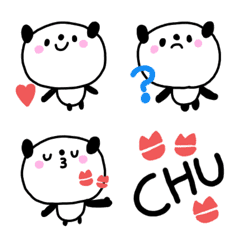 毎日使えるかわいいパンダ絵文字