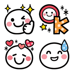 くっきりかわいい♥すまいる絵文字①