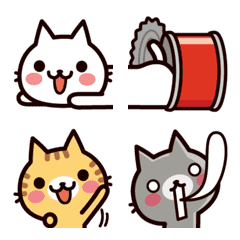 ねこの缶詰め★くっきり絵文字