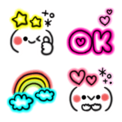 ゆるかわ♡ネオン絵文字