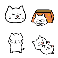 しろねこニャリーの絵文字(冬など）