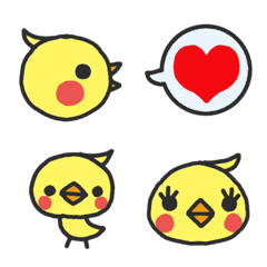 Simple yellow little Cockatiel Emoji