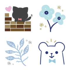 Cute word end Nordic style Emoji4