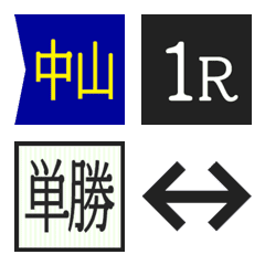 競馬レース馬券絵文字