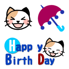 calico cat simple emoji