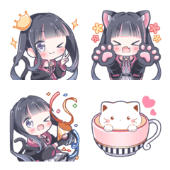 Cat girl hoodie girls emoji