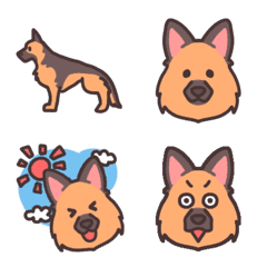 シェパード犬の絵文字 bywH