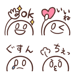 シンプルくんのひょっこり絵文字