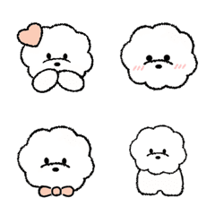 Emoji of Bichon Frise