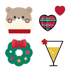 Moving winter cute emoji