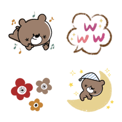 Oshare na kuma-san animation emoji