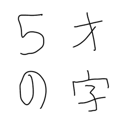 ５さいの字で文章作ろ。