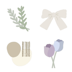 Natural Cute Botanical Emojis