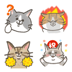 動く！猫いっぱいの使いやすい絵文字