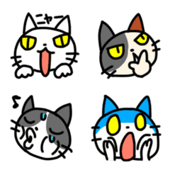 【すごくよく動く】うご猫　絵文字　ヘッド